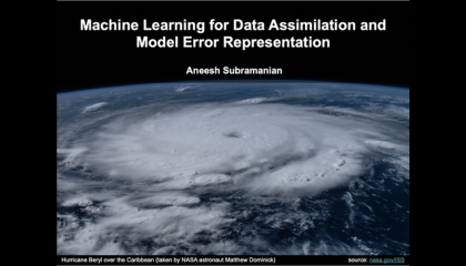 ML for DA and Model Error Representation